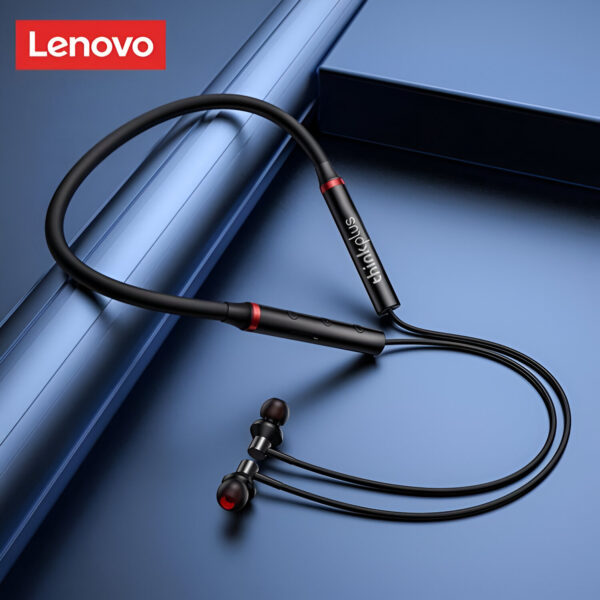 Lenovo Wireless Neckband Earphones – Sleek Design, Powerful Sound