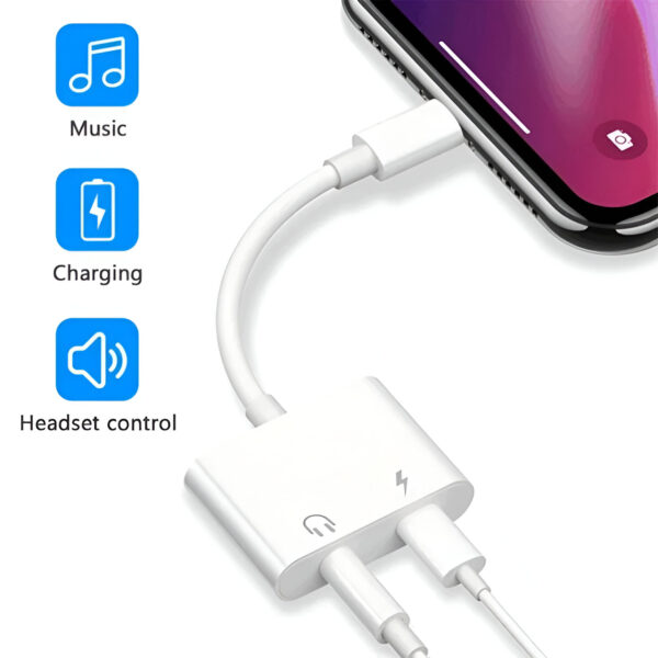 USB Type C & Lightning to 3.5mm Audio Adapter