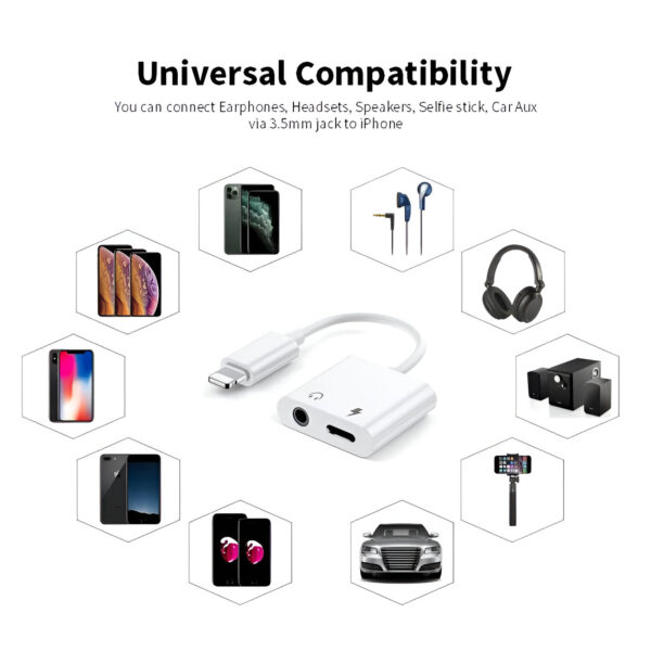 USB Type C & Lightning to 3.5mm Audio Adapter - Image 8